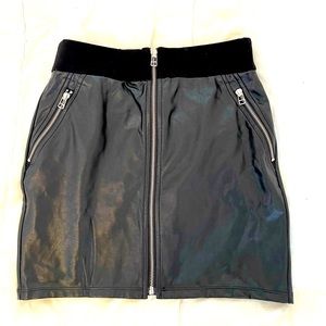 Faux leather skirt (Aritzia)